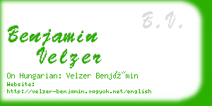 benjamin velzer business card